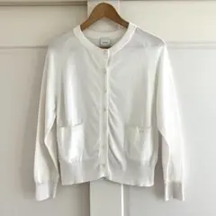 SPICK&SPAN ICECOTTON クルーネックカーディガン ホワイトのサムネイル