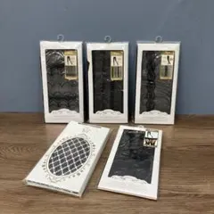 新品未使用 デザインタイツ ストッキング 5個セット レース 猫 網タイツ