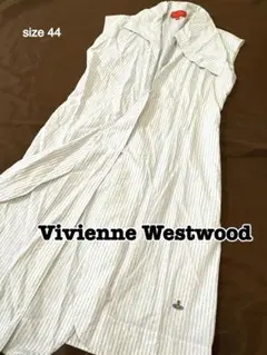 薇薇安·魏斯伍德 紅標 條紋無袖連衣裙