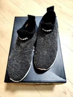 ☆DIESEL スニーカー☆ 23cm 　ラメ　ブラックのサムネイル