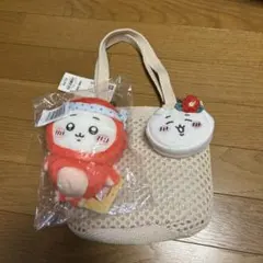 GU ちいかわ ポーチセットバッグ + ふわふわたこイカぬいぐるみ(ちいかわ)