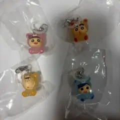 クレヨンしんちゃん めじるしアクセサリー みんなでくまパジャマ　セミコンプリート