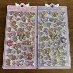 ボンボンドロップシール　マジカル　ピンク、パープル