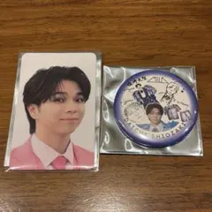 のぞいてM!LK展　塩﨑太智 トレカ 缶バッチセット