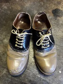 グラッドハンド　リーガルサドルシューズ　グレーブラック