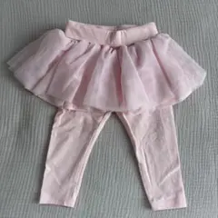 babyGap スカート付きレギンス 12-18ヶ月ピンク　スカッツ