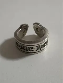 CHROME HEARTS クロムハーツ スクロールラベルリング ピンキーリング CHROME HEARTS スクロールバンドリング シルバー ピンキーリング