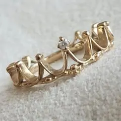 ティアラ♡3号【ノジェス】K10 ダイヤモンド ゴールドリング☆アガット 好きも