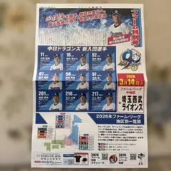 中日ドラゴンズ　ファーム開幕特別号　2026