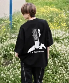 G.O.C グラフィックバックプリントビッグシルエット半袖Tシャツのサムネイル