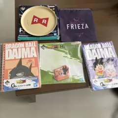ダイマ新品未使用ドラゴンボール一番くじノートDAIMAラバーチャーム巾着フリーザ