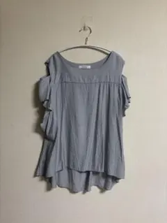 DouDou 半袖ブラウス　グレー　Fサイズのサムネイル