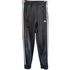 アディダス トラックパンツ 黒 3本ライン ジャージ 150 M ストリート
