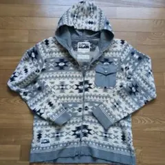 Mt.Rainier Design 幾何学模様パーカー Mサイズ