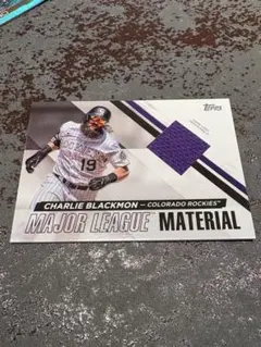 Charlie Blackmon MLBカード　レリック
