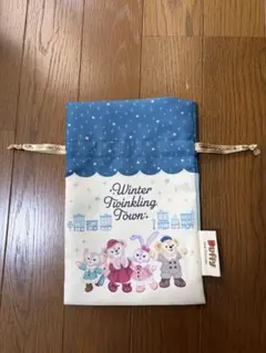 Duffy and Friends ウィンタートゥインクルタウン巾着