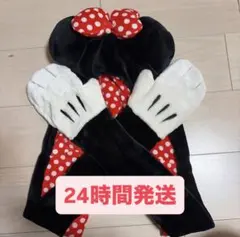 ミニーマウス マフラーキャップ 手袋付き ディズニー マフラーファンキャップ