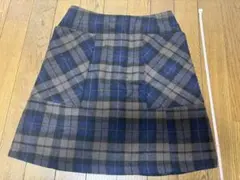 earth music&ecology チェック柄タイトスカート S