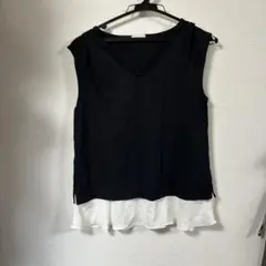 GU ジーユー ノースリーブ レイヤードT サイズL