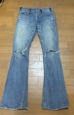 back bone ダメージ加工 フレアデニム ブーツカットのサムネイル