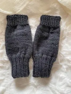 ウール100%！あったかハンドウォーマー グレー×グラデーション