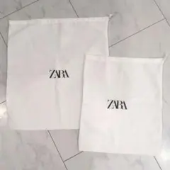 ZARA布袋ショップ袋2枚セット新品未使用
