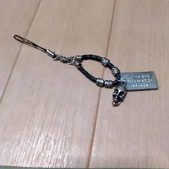 キーホルダー　スカルTime and tide wait for no man