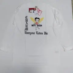 新品タグ付き　白　エンジェル　ベティちゃん　ビッグ長袖Tシャツ　Fサイズ