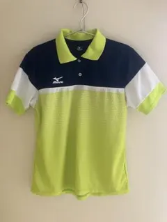 MIZUNO ゲームシャツ ポロシャツ イエロー ネイビー XL レディース