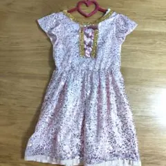 ラプンツェル風　スパンコール　ワンピース
