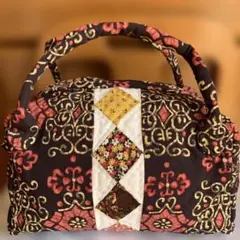 パッチワークデザイン ミニボストンバッグ