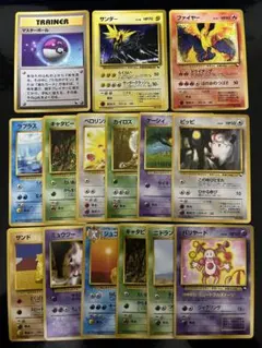 クイックスターターギフト　15枚　サンダー　ファイヤー等　ポケモンカード　旧裏面