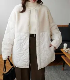 ボア キルティングジャケット