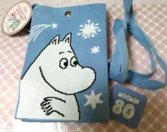 ムーミン ニットショルダーバッグ（水色）