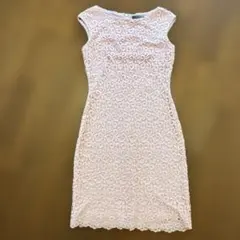 LAUREN RALPH LAUREN レースワンピース ピンク 0のサムネイル