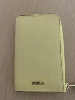FURLA イエロー レザー キーケース（箱付き）
