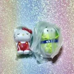 ガチャガチャ 白菜マスコット なかよしペアスイング ハローキティ けろっぴ