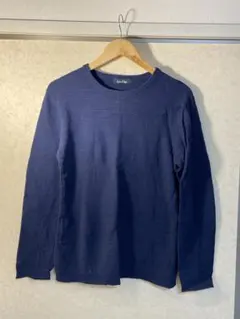 EAST BOY ネイビー クルーネックニット