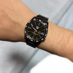 SEIKO5 黒い稲妻 SNKE03K1 メンズ自動巻き 箱・カード・全コマ付