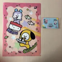 BT21くら寿司コラボ　ステッカー　クリアファイル　セット