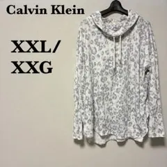 Calvin Klein レオパード柄 【XXL/XXG】フーディ レディース
