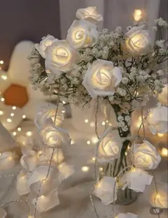 LED ローズ　ストリングライト　デコレーション　ウェルカムスペース　ライト