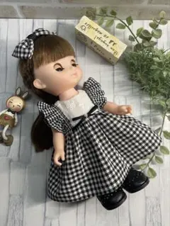 ソランちゃん♡メルちゃん♡チェック柄ドッキングワンピース2点セット#307