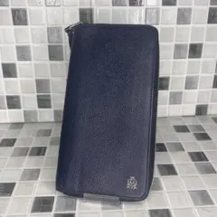 Dunhill ダンヒル オーガナイザー ラウンドジップ 長財布 ブラック 黒