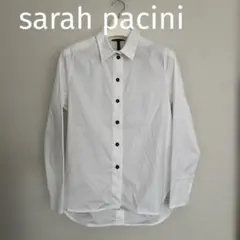 sarah paciniホワイト 長袖ドレスシャツ サイズ0 イタリア