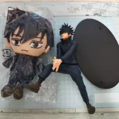 呪術廻戦 呪祓ノ術 伏黒恵 フィギュア ちびぬいぐるみ セット ぬいぐるみ 人形のサムネイル