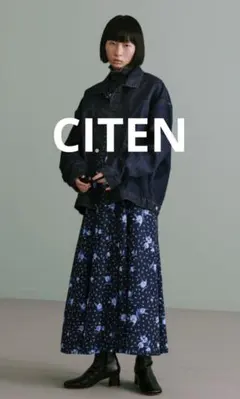 美品CITEN 中条あやみさんガールズコレクショ仕様フラワープリントワンピースのサムネイル