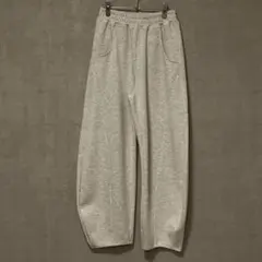 グレー ジョガーパンツ ポケット付き