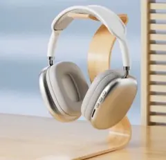 【新品】Bluetooth ヘッドホン ワイヤレス シルバー　 互換品