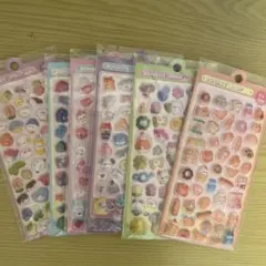 ボンボンドロップシール ぷくぷくシール 6枚セット